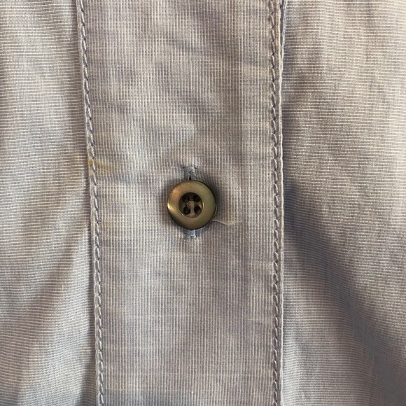 J. Crew Short Sleeve Popover Shirt- Blue - Picture 5 of 7